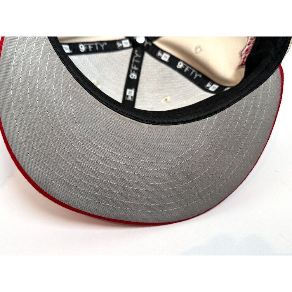 Tampa Bay Buccaneers New Era 9Fifty Snapback Hat Cap Cream and Red - Picture 16 of 16